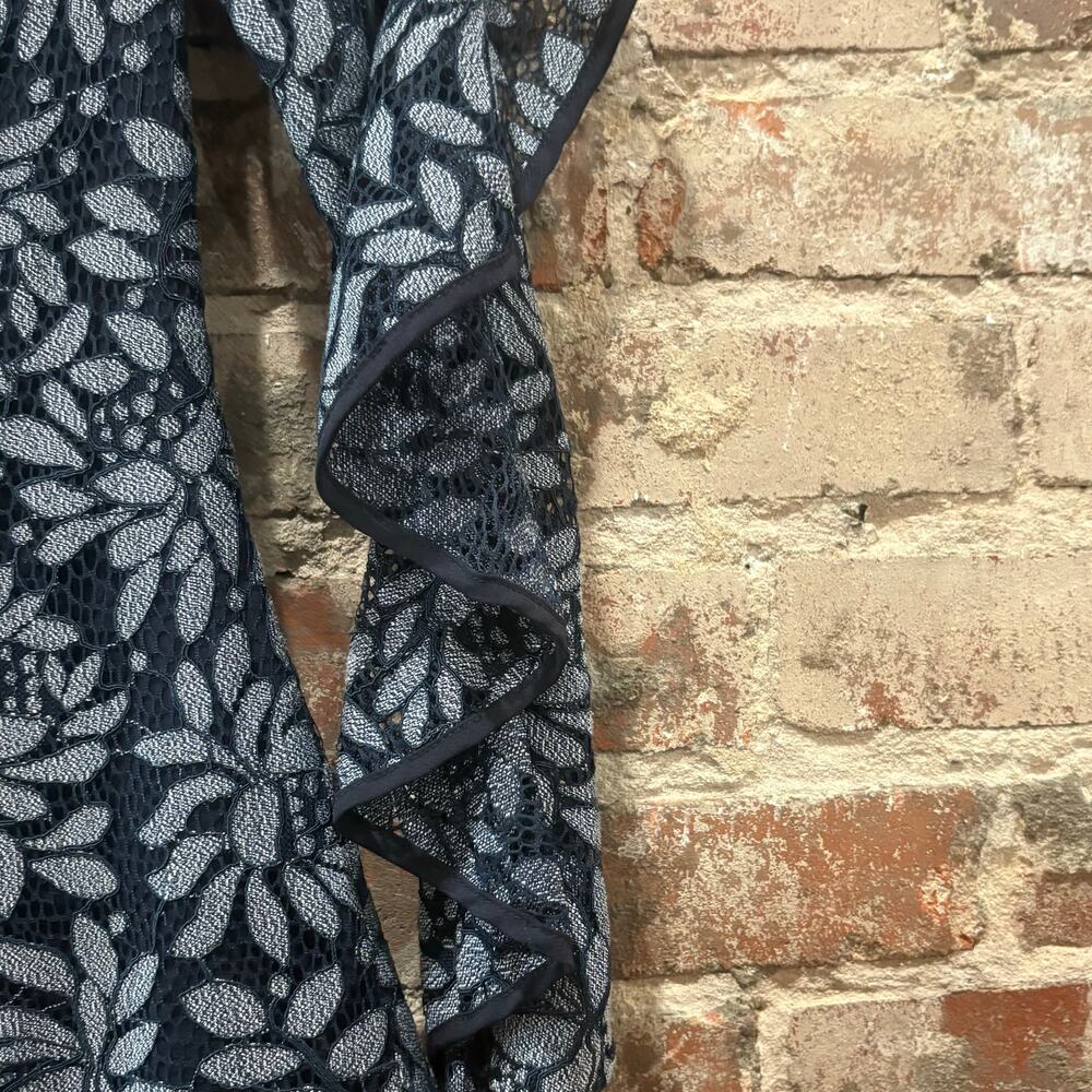 Keepsake Engage Navy Blue Lace Long Sleeve Dress Size XS - Picture 7 of 13